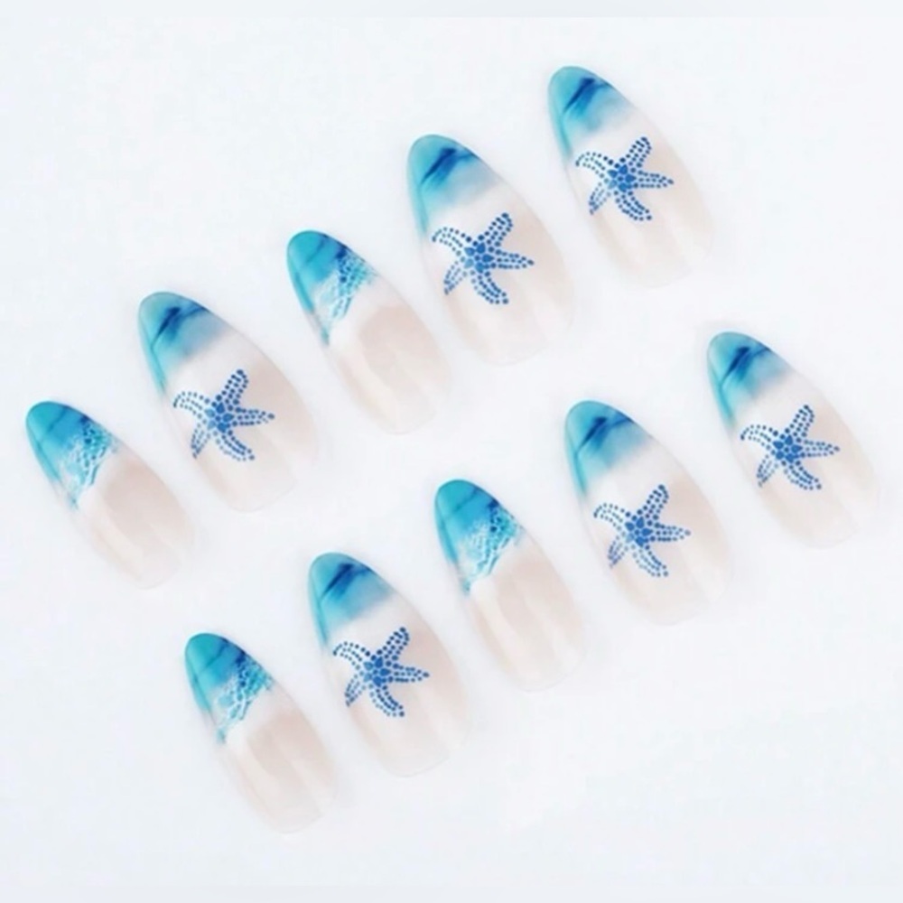 Beach Theme Press On Nails - Picture 3 of 4